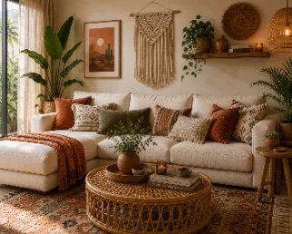 Boho living room