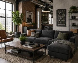 Industrial living room