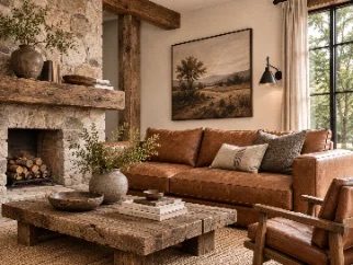 Rustic living room